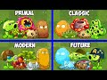 4 Team PRIMAL x CLASSIC x MODERN x FUTURE - Who Will Win? - PvZ 2 Team Plant Battlez