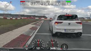 DSK Trackday Nürbugring 29.03.2026. In Runde 17 bin ich auf Bestzeitkurs. Dann wieder der GTI...