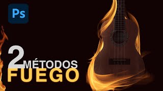 2 Métodos para Crear Fuego  en Photoshop ¡De Fácil a Avanzado!