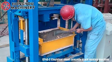 QT40-2 Electrical small concrete block making machine
