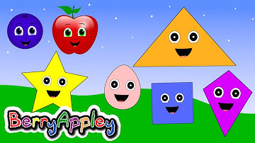 Best Shapes Song for Kids Part 1 | Learn 10 Shapes | Play Hide and Seek | BerryAppley