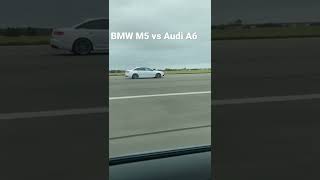 Drag Race **186mph** BMW M5 vs Audi A6 👀