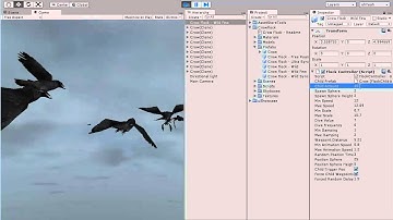 Bird Flock Crow Work Flow Unity 3D