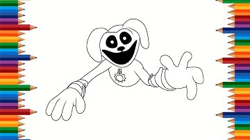 DogDay from Poppy Playtime/Smiling Critters - Coloring Page