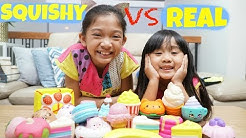 SQUISHY FOOD VS REAL FOOD PART 1