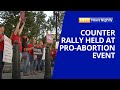 Students for life hold counterrally at a prochemical abortion event  ewtn news nightly