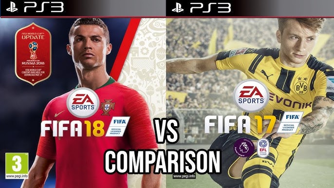 FIFA 18 Vs FIFA 14 PS3 