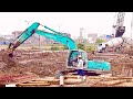 KOBELCO Excavators are the Construction of Road Bridges - Heavy Machinery & Equipment #108
