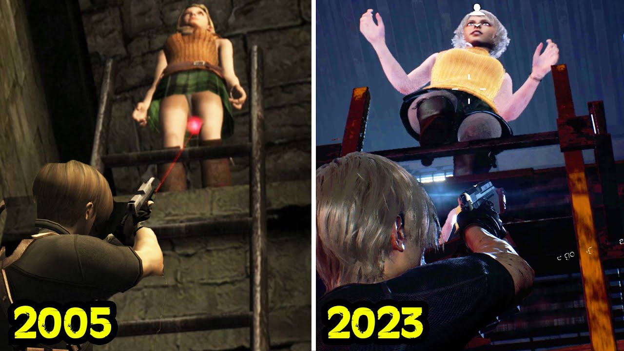 Resident Evil 4 Remake vs Original - Ashley Skirt Reaction, remake, Resident  Evil 4 Remake - Ashley Skirt Reaction (2005 vs 2023) FULL GAME 👉   By xAcceptiion