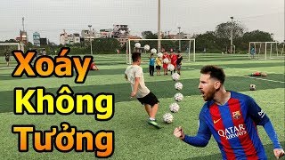 Thử Thách Bóng Đá sút phạt xoáy như Messi Quang Hải Nhí trổ tài làm thủ môn đấu Đỗ Kim Phúc screenshot 4