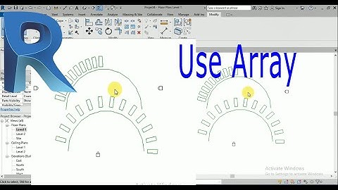 how to use array in revit