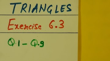 Class 10th NCERT Exercise 6.3 Part 1 Triangles By Shilpa Chaudhary