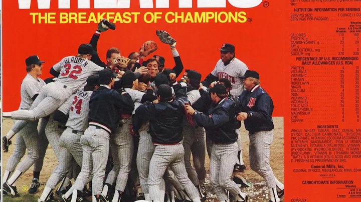 The 1987 Minnesota Twins Wheaties box