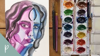 EASY watercolor tutorial for beginners  - original artwork