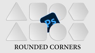 How to Make Round Corners in Photoshop cs6 in Hindi/Urdu | Rounded rectangle tool Photoshop cs6