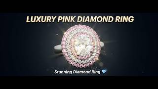 Stunning Pink Diamond Halo Ring 💍 | Luxury Lab Grown Diamond Ring | Diva Fine Jewelry and Diamonds screenshot 3