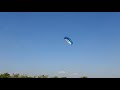 Sport zone 25m parafoil kite landing and self relaunching