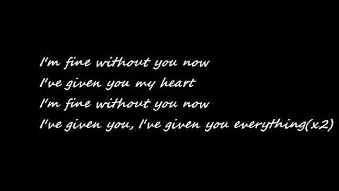 Armin Van Buuren Ft Jennifer Rene - Fine Without You (Radio Edit) Lyrics