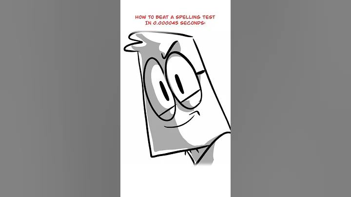 Spelling Test 😜 (Animation Meme) Anim: RedFlowerCrown #shorts