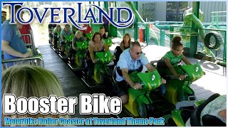 Booster Bike Motorbike Roller Coaster Left Side OnRide POV HD at Toverland Theme Park in Sevenum