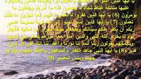 naif el fayçal - 6 - 9 - تلاوة رائعة - نايف الفيصل - التحريم
