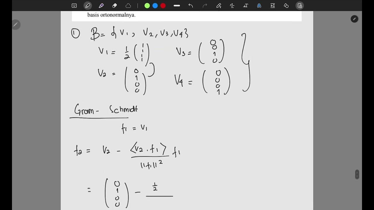 Mencari basis orthonormal YouTube