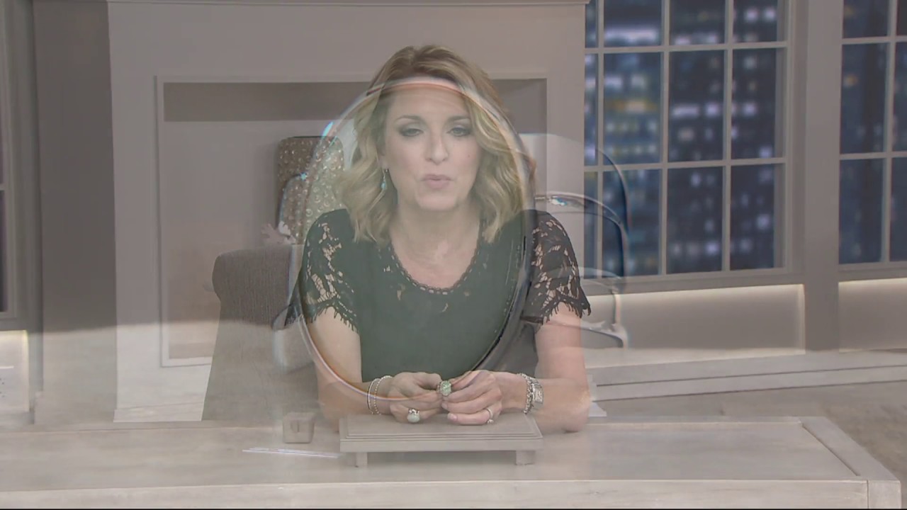 Oval Jade Bold Sterling Silver Ring on QVC