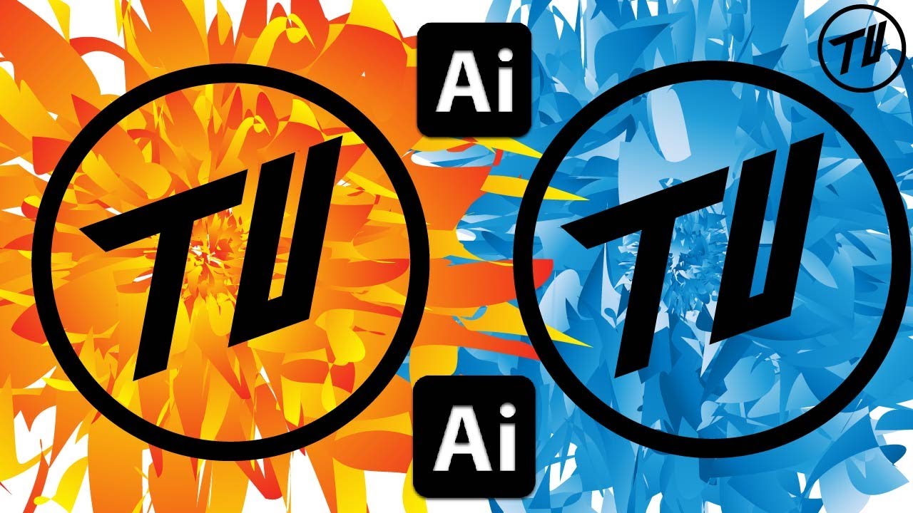 How to make TU letter logo design in adobe illustrator EP 39 - YouTube
