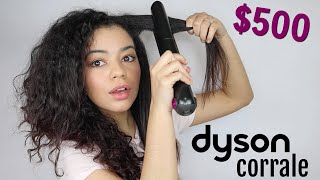 TESTING THE NEW DYSON CORRALE CORDLESS STRAIGHTENER ON CURLY HAIR - NOT SPONSORED