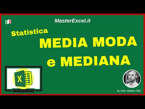 MasterExcel.it - Funzioni Excel di Statistica parte 2: come calcolare Media Moda e Mediana con Excel