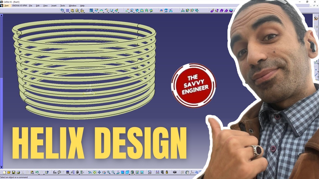 CATIA | How to Design a Helix in 2 Minutes Like a Pro - YouTube