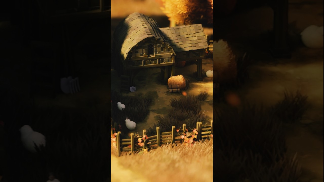 Building a Cozy Barn For Cute Sheep in Tiny Glade! 