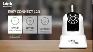 Aztech IP camera wireless connection screenshot 1