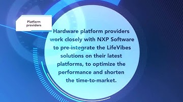 Mobile Ecosystem with NXP Software