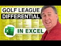 Excel - Golf League Differential Two Way Lookup In Excel - Episode 2368