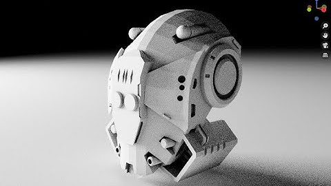 Speed modeling Sci-fi Helmet - Grid Modeler (blender addon)