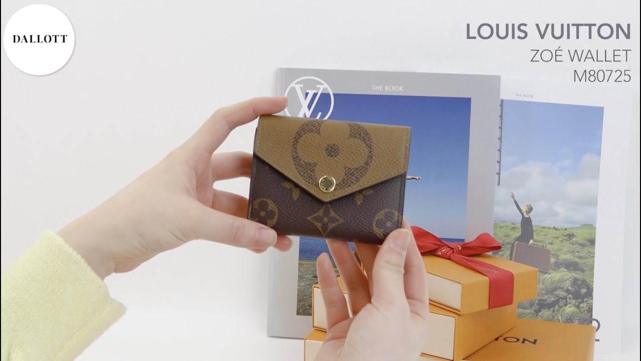 M80725 Louis Vuitton Monogram Reverse Zoé Wallet
