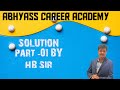 SOLUTION LEC -01 CONCENTRATION TERMS BY HB SIR /NEET 2026 #ABHYASS/#Odisha