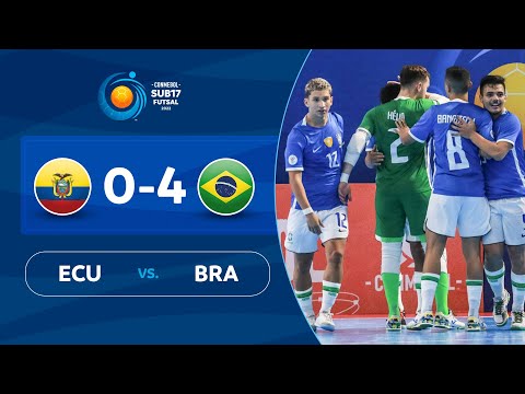 ECUADOR vs. BRASIL [0-4] | RESUMEN | CONMEBOL #Sub17FS 2022