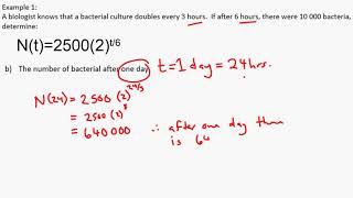 MCR - Unit 6 - Lesson 6  Applications to Exponential Functions Day 1   Half Life & Doubling Period