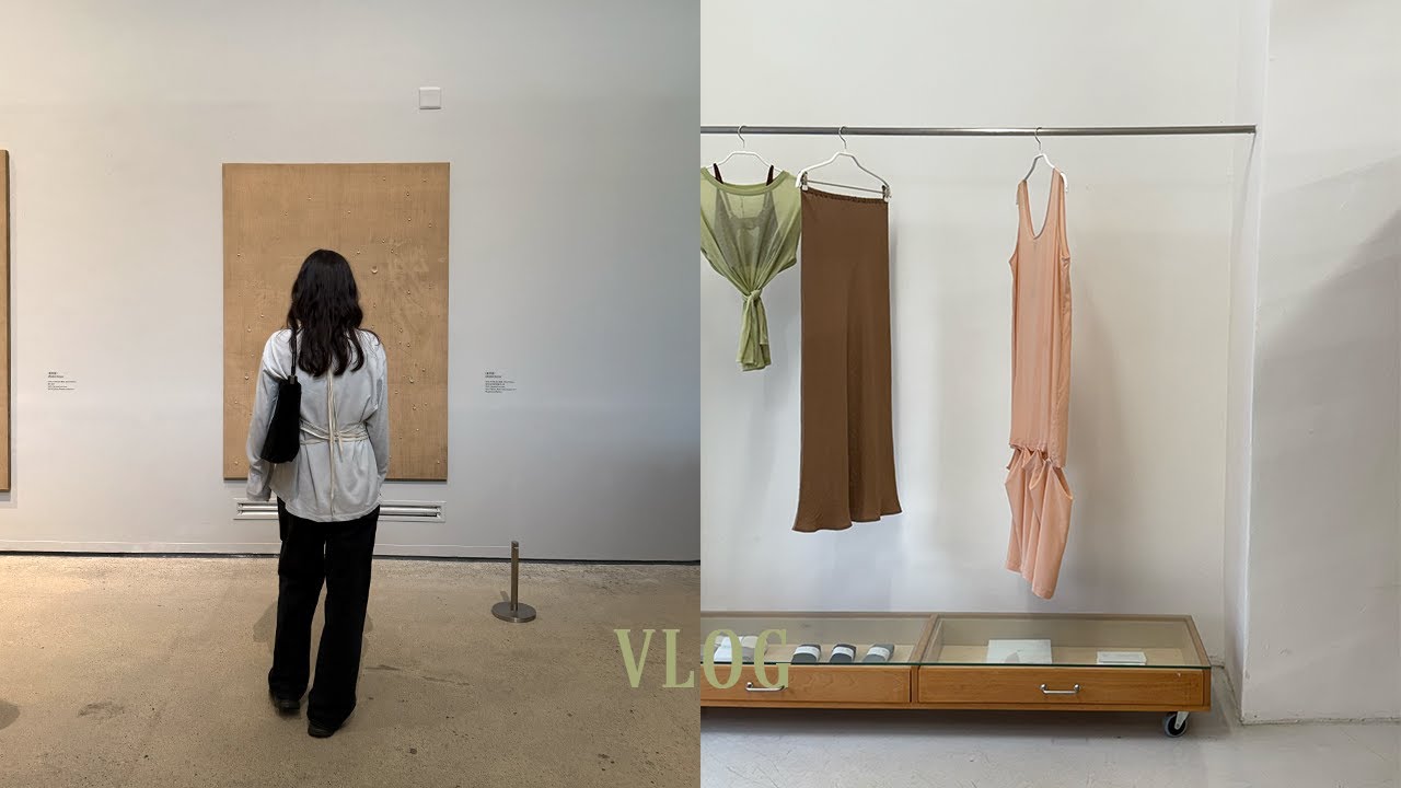 vlog. 오랜만에 서촌 데이트! 25년 니트 뭘 입을까?, 국립현대미술관, 피자슬라이스, 샵아모멘토, 오니기리 먹기