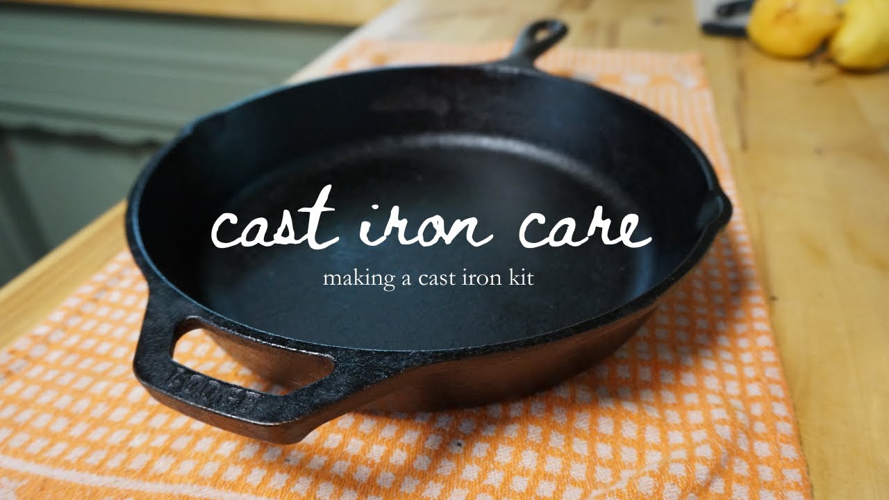 making a cast iron kit  old t-shirt vs paper towels 