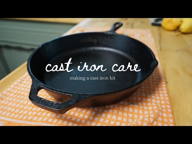 making a cast iron kit  old t-shirt vs paper towels 