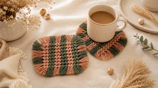 The Only Beginner Macrame Coaster DIY You Will Need to Watch