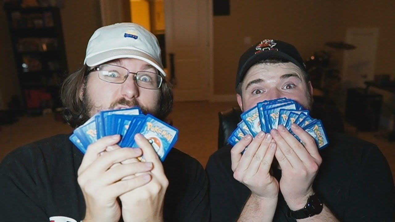Drunkenly opening Pokemon cards until we get a Charizard w/ WILDCAT & BigJigglyPanda... - Wildcat and bigjigglypanda open Pokemon cards drunk