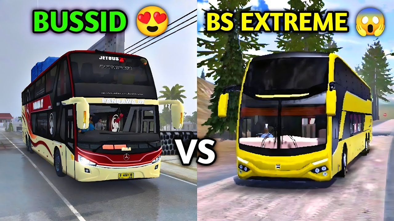 🚚Bus Simulator Indonesia vs Bus sim Extreme Roads - Android Extreme Map ...