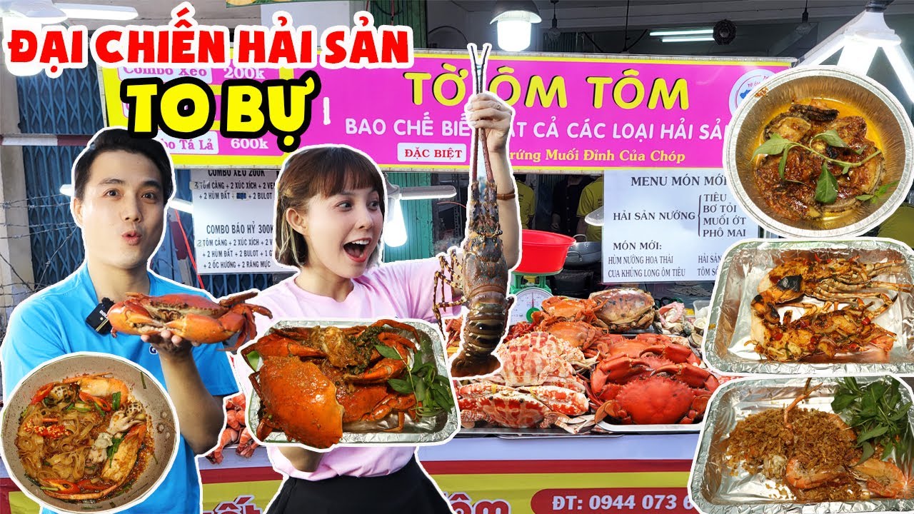 buffet mbk  New 2022  ĐẠI CHIẾN HẢI SẢN TO BỰ Cùng Khách Mời HOT GIRL THANH YU Ở Quán TỜ ÔM TÔM