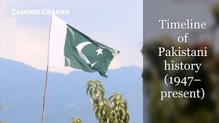 Timeline of Pakistani history (1947–present) Video - 3 | Zahoor Graphy