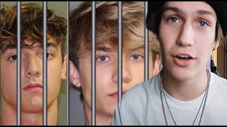 Lil Huddy Reacts to Bryce Hall and Jaden Hossler Getting ARRESTED