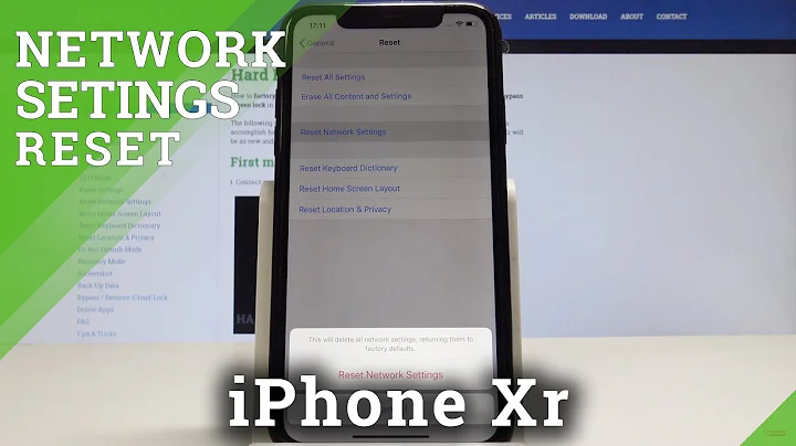 How to Reset Network Settings in iPhone Xr - Restore Default Network Configuration